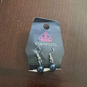 Paparazzi Midnight Black Beaded Earrings